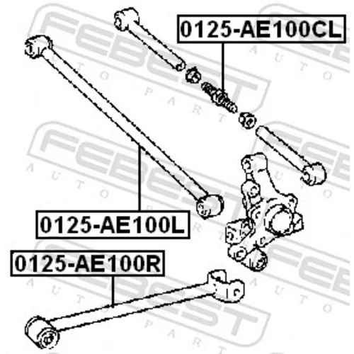 Rameno zavesenia kolies FEBEST 0125-AE100L - obr. 1