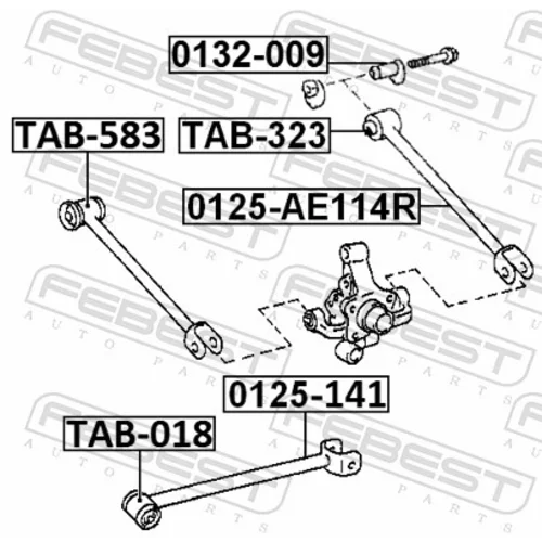 Rameno zavesenia kolies FEBEST 0125-AE114R - obr. 1