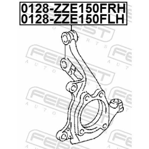 Čap nápravy zavesenia kolies 0128-ZZE150FLH /FEBEST/ - obr. 1