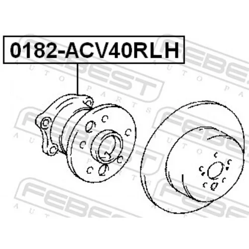 Náboj kolesa FEBEST 0182-ACV40RLH - obr. 1