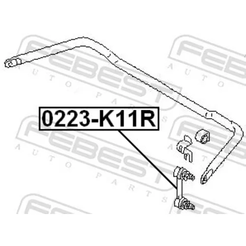 Tyč/Vzpera stabilizátora FEBEST 0223-K11R - obr. 1