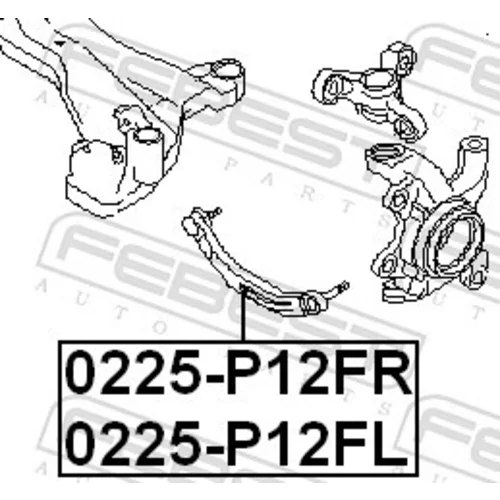 Rameno zavesenia kolies FEBEST 0225-P12FL - obr. 1