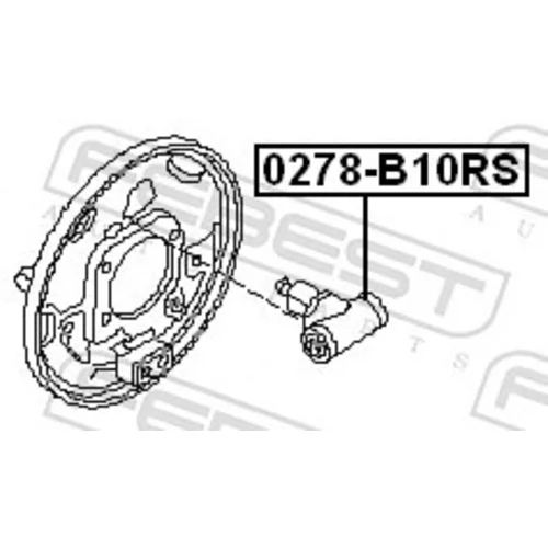 Brzdový valček kolesa FEBEST 0278-B10RS - obr. 1