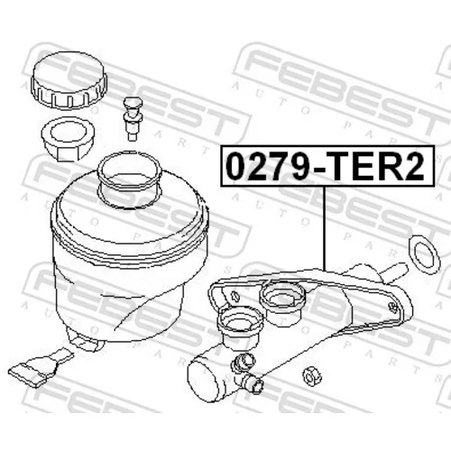 Hlavný brzdový valec FEBEST 0279-TER2 - obr. 1