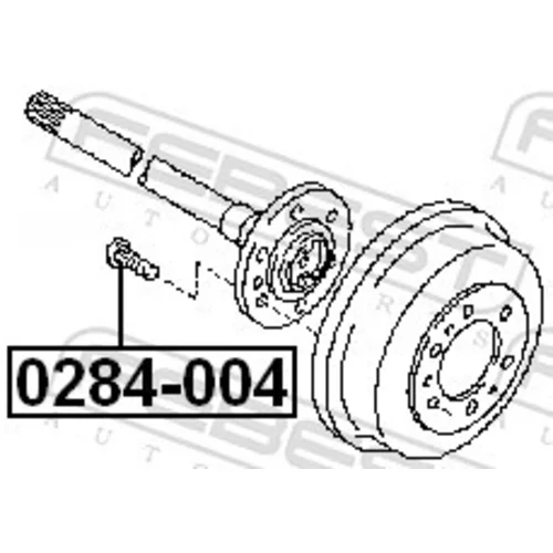 Čap kolesa FEBEST 0284-004 - obr. 1