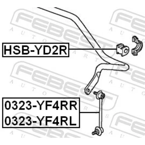 Tyč/Vzpera stabilizátora 0323-YF4RR /FEBEST/ - obr. 1