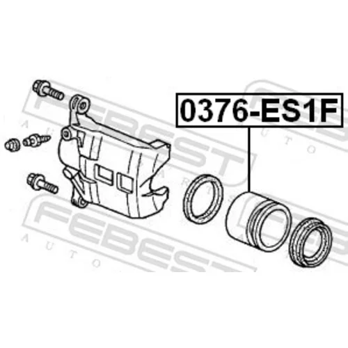 Piest brzdového strmeňa 0376-ES1F /FEBEST/ - obr. 1