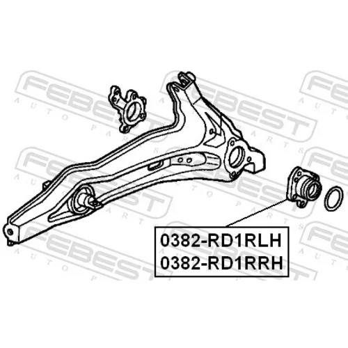 Náboj kolesa FEBEST 0382-RD1RRH - obr. 1