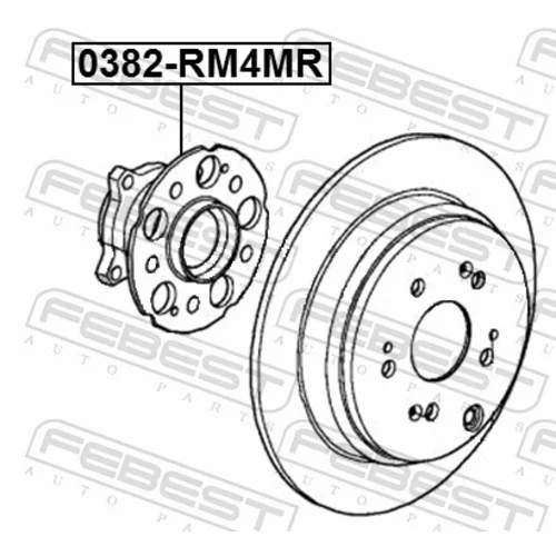 Náboj kolesa FEBEST 0382-RM4MR - obr. 1