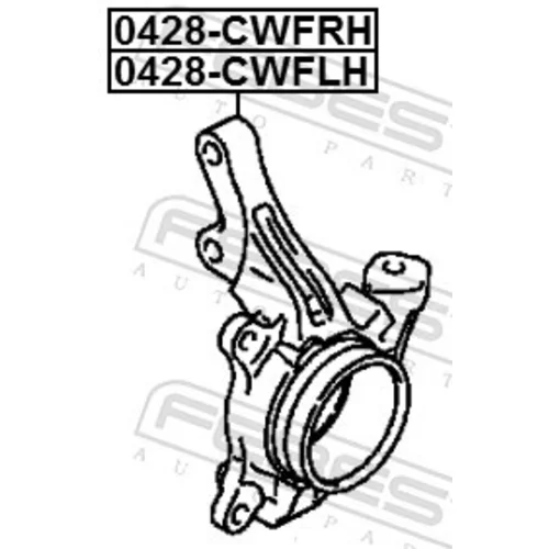 Čap nápravy zavesenia kolies FEBEST 0428-CWFRH - obr. 1