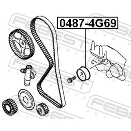 Napínacia kladka ozubeného remeňa 0487-4G69 /FEBEST/ - obr. 1