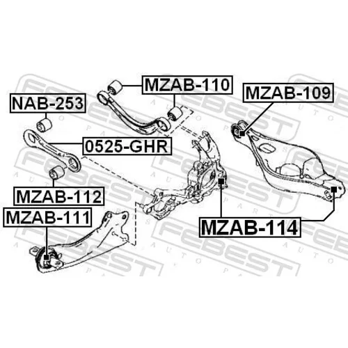 Rameno zavesenia kolies FEBEST 0525-GHR - obr. 1