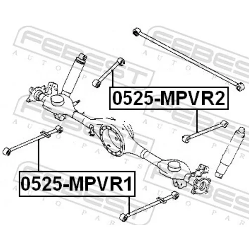 Rameno zavesenia kolies FEBEST 0525-MPVR2 - obr. 1