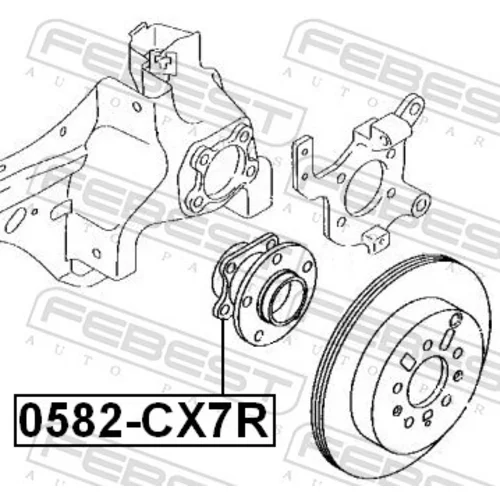 Náboj kolesa FEBEST 0582-CX7R - obr. 1