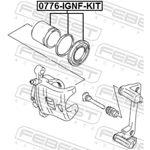 Opravná sada brzdového strmeňa FEBEST 0776-IGNF-KIT - obr. 1