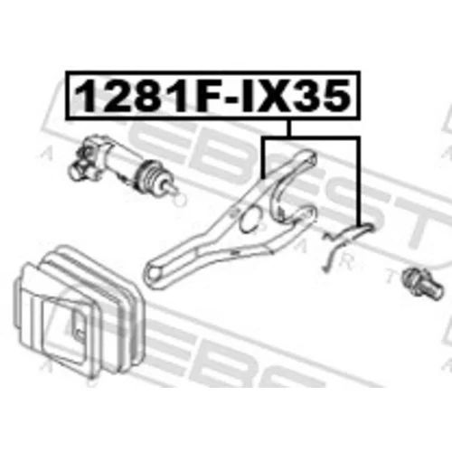 Vysúvacia vidlica spojky 1281F-IX35 /FEBEST/ - obr. 1