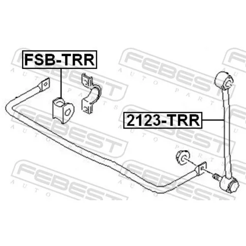 Tyč/Vzpera stabilizátora FEBEST 2123-TRR - obr. 1