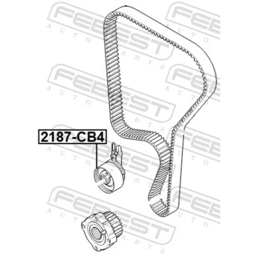 Napínacia kladka ozubeného remeňa FEBEST 2187-CB4 - obr. 1