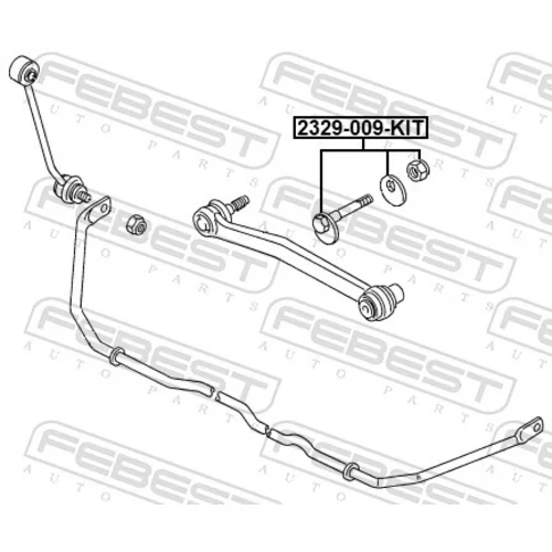 Skrutka pre nastavenie odklonu kolesa FEBEST 2329-009-KIT - obr. 1