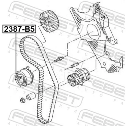 Napínacia kladka ozubeného remeňa 2387-B5 /FEBEST/ - obr. 1