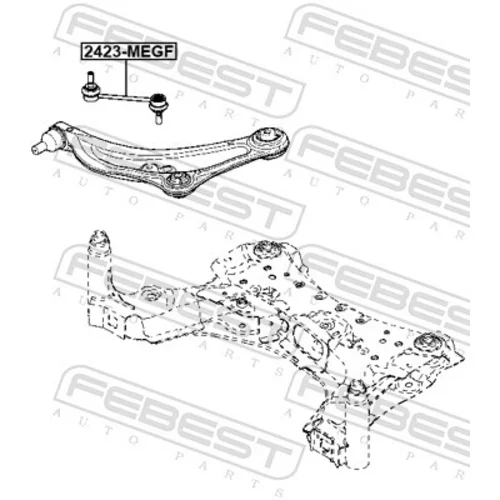 Tyč/Vzpera stabilizátora FEBEST 2423-MEGF - obr. 1