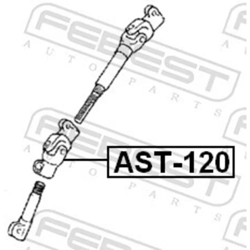 Hriadeľ riadenia FEBEST AST-120 - obr. 1