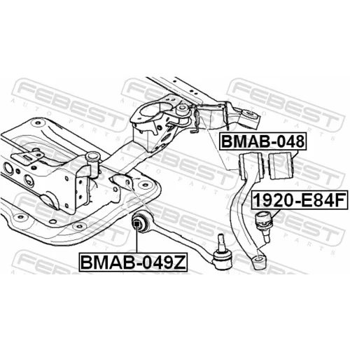 Uloženie riadenia FEBEST BMAB-049Z - obr. 1