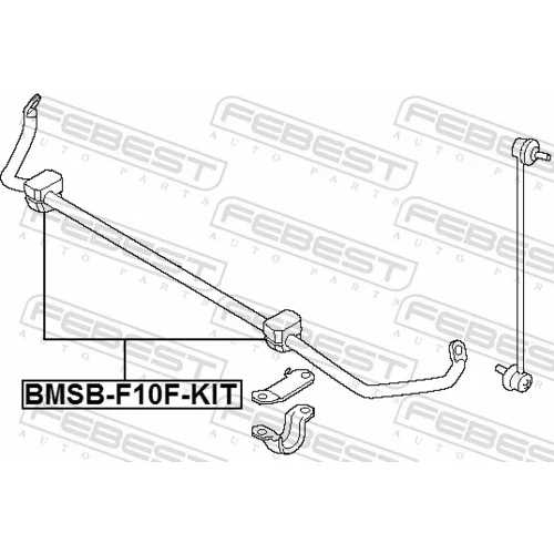 Opravná sada uloženia stabilizátora FEBEST BMSB-F10F-KIT - obr. 1