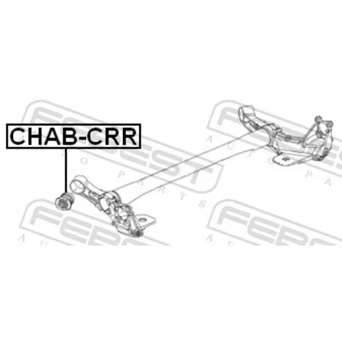 Uloženie tela nápravy FEBEST CHAB-CRR - obr. 1