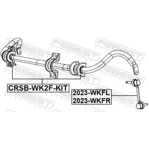 Opravná sada uloženia stabilizátora CRSB-WK2F-KIT /FEBEST/ - obr. 1