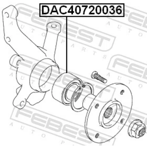 Ložisko kolesa FEBEST DAC40720036 - obr. 1