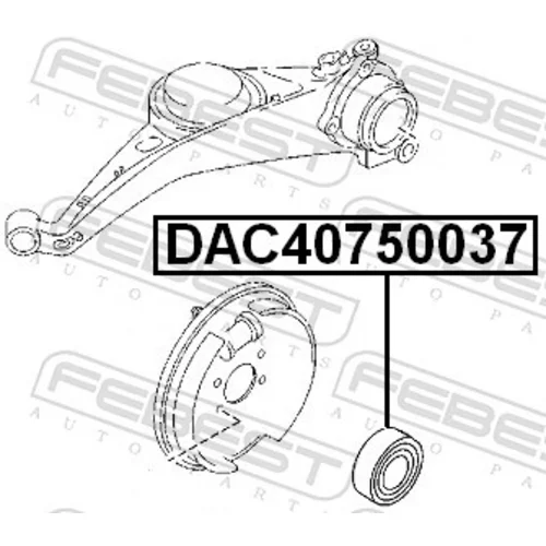 Ložisko kolesa FEBEST DAC40750037 - obr. 1