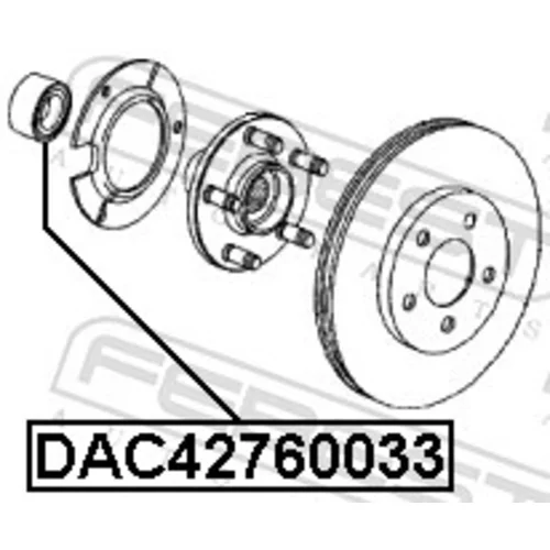 Ložisko kolesa FEBEST DAC42760033 - obr. 1