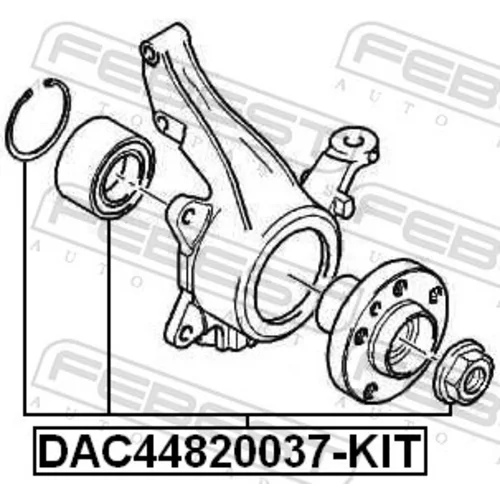 Ložisko kolesa - opravná sada FEBEST DAC44820037-KIT - obr. 1