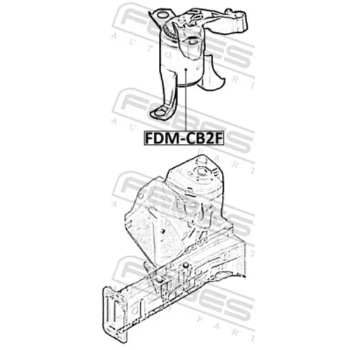 Uloženie motora FEBEST FDM-CB2F - obr. 1