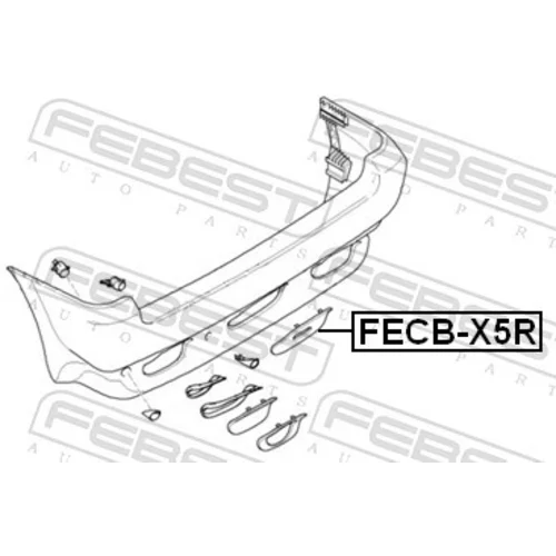 Krytka ťažného háku FEBEST FECB-X5R - obr. 1