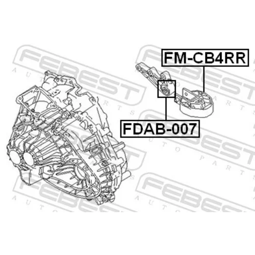 Uloženie motora FEBEST FM-CB4RR - obr. 1