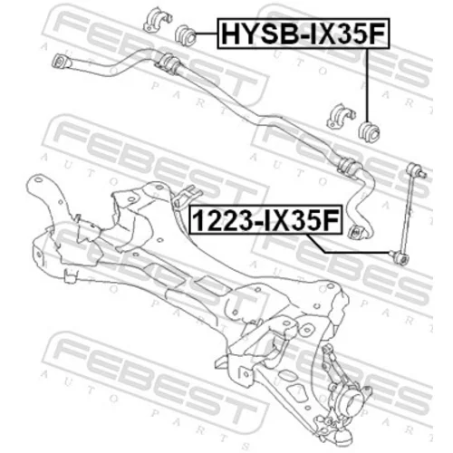 Uloženie priečneho stabilizátora HYSB-IX35F /FEBEST/ - obr. 1