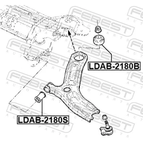 Uloženie riadenia FEBEST LDAB-2180S - obr. 1