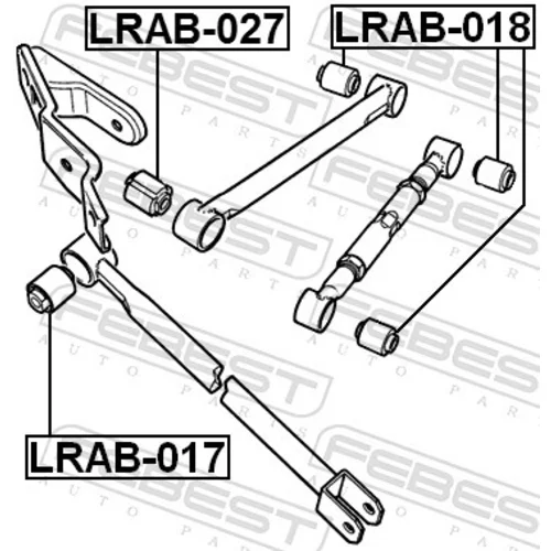 Uloženie riadenia FEBEST LRAB-017 - obr. 1