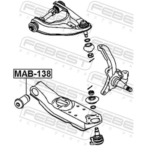 Uloženie riadenia FEBEST MAB-138 - obr. 1