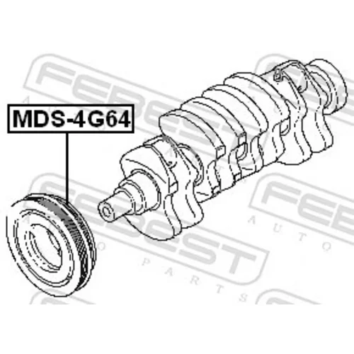 Remenica kľukového hriadeľa FEBEST MDS-4G64 - obr. 1