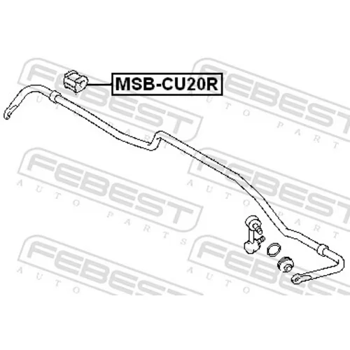 Uloženie priečneho stabilizátora FEBEST MSB-CU20R - obr. 1