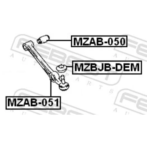 Uloženie riadenia FEBEST MZAB-050 - obr. 1