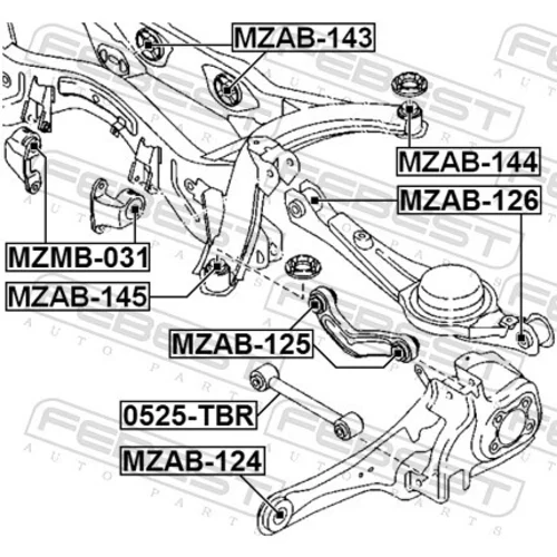 Uloženie riadenia FEBEST MZAB-126 - obr. 1