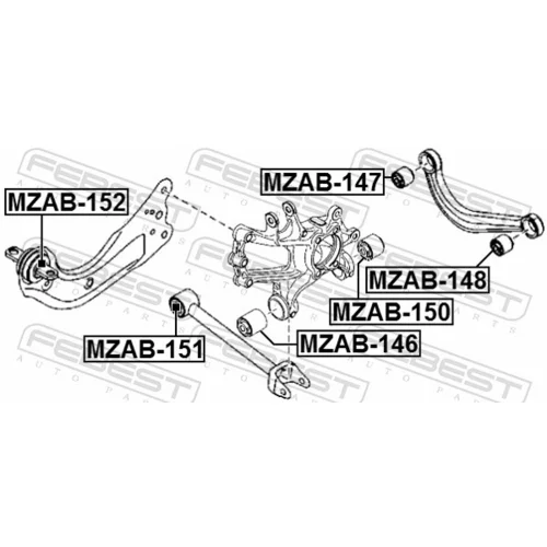 Uloženie riadenia FEBEST MZAB-152 - obr. 1