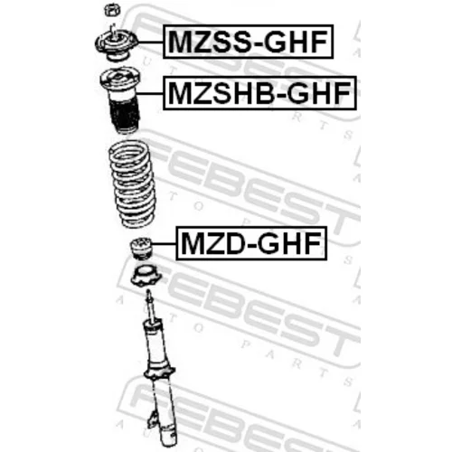 Doraz odpruženia FEBEST MZD-GHF - obr. 1