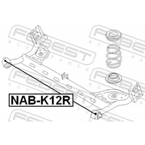 Uloženie tela nápravy NAB-K12R /FEBEST/ - obr. 1