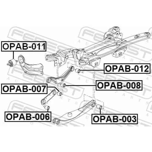 Uloženie riadenia FEBEST OPAB-007 - obr. 1