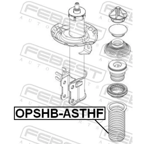 Ochranný kryt/manžeta tlmiča pérovania FEBEST OPSHB-ASTHF - obr. 1